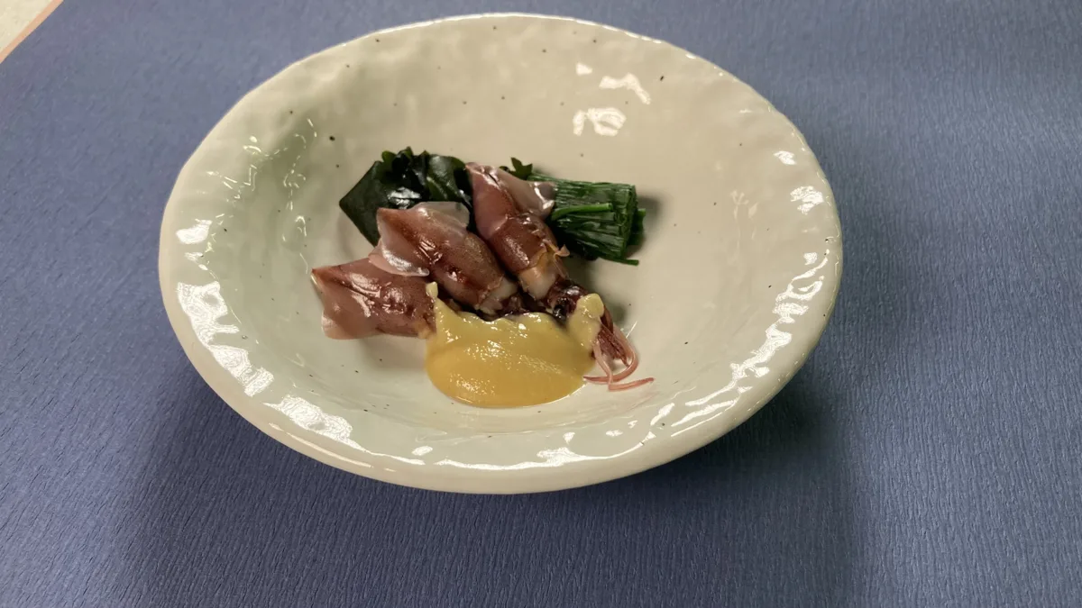 ほたるいかの酢味噌和え（ほたるいかのすみそあえ）