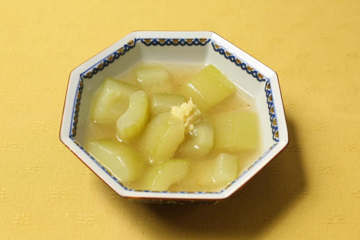 加賀太きゅうりのあんかけ